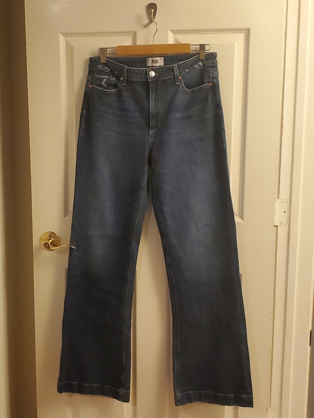 PAIGE Dark Indigo High-Rise Jeans